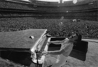 Elton John at Dodger Stadium (Los Angeles, 1975)